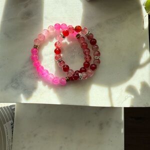 Rose handmade women’s beaded/crystal bracelet